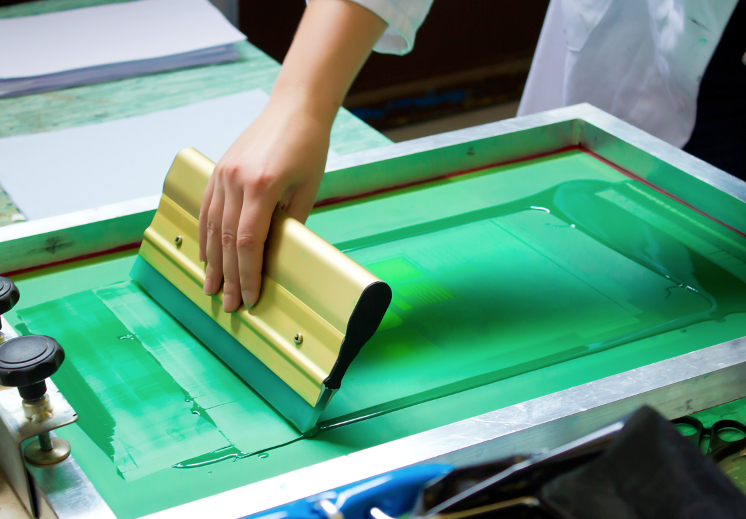 Silk screen shop printing