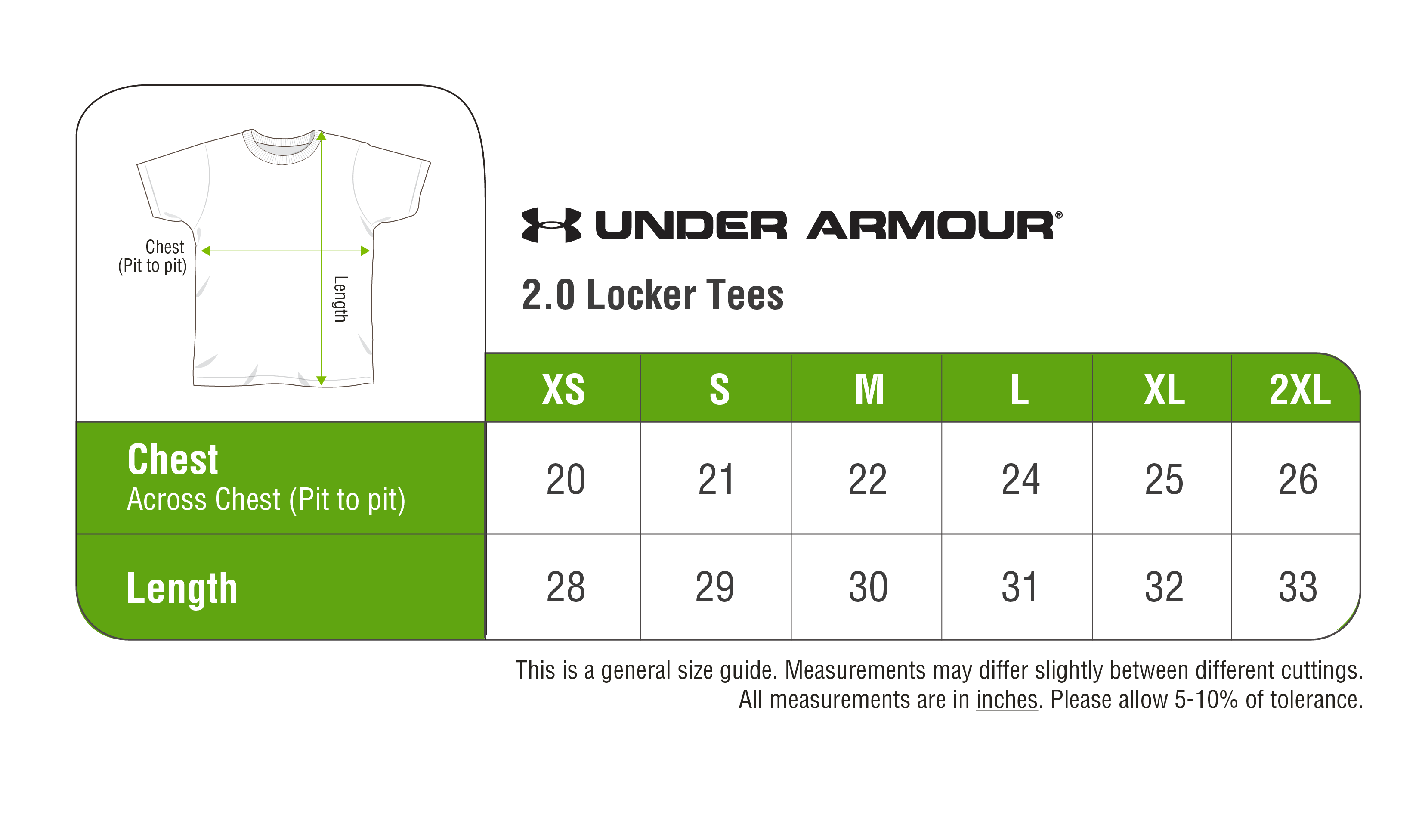 Under Armour 2.0 Locker Tees (Men) - Tshirt Printing - Ark Industries