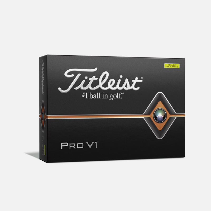 Titleist-2019-ProV1-golf-balls-Dozen-Yellow