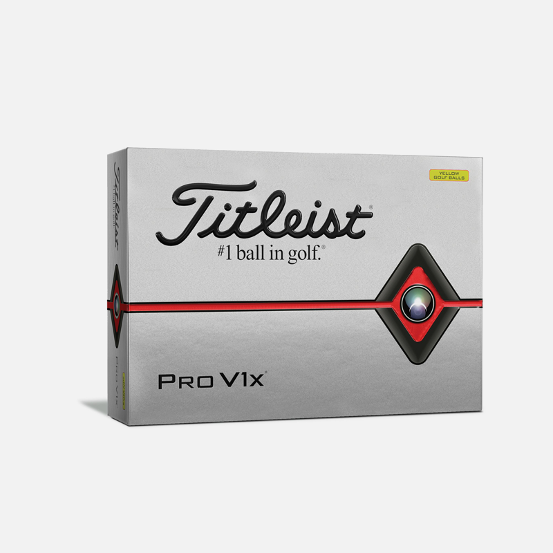 Titleist-2019-ProV1x-Golf-Balls-Dozen-Yellow