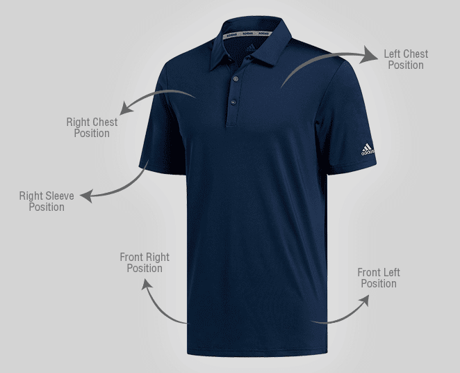 Ark Industries provides embroidery and printing services on Adidas Polo Tee