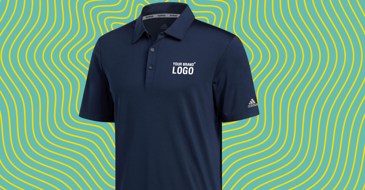 custom logo adidas golf shirts