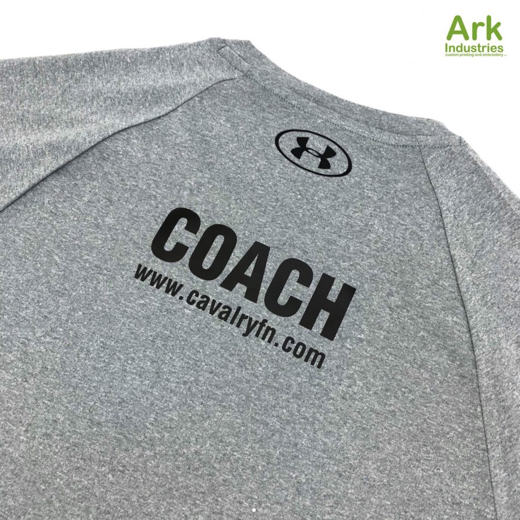 vinyl print on under armour tshirt